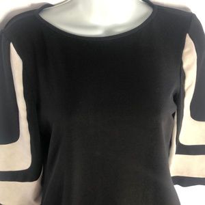 Cadie Black Beautiful dress 3/4 Sleeve size 6